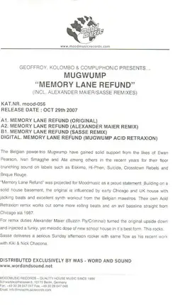 Mugwump - Memory Lane Refund