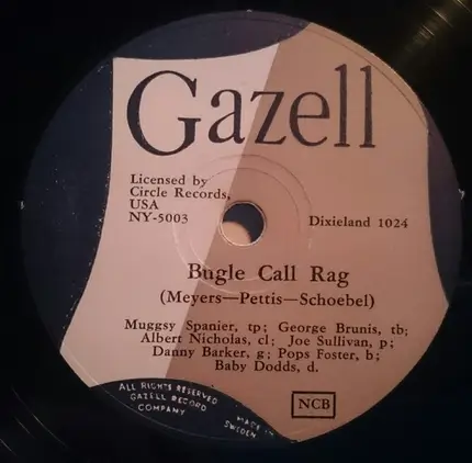 Muggsy Spanier And His Dixieland Band - Tin Roof Blues / Bugle Call Rag
