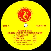 LP - Muggsy Spanier & Sidney Bechet - Ragtime Jazz