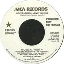 7inch Vinyl Single - Musical Youth - Never Gonna Give You Up - Promo Copy
