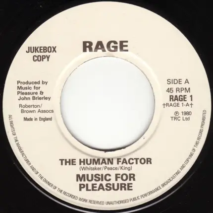 Music For Pleasure - The Human Factor