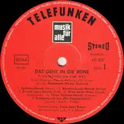 LP - Musikkorps Der 3. Panzerdivision Leitung: Werner Gummelt - Das Geht In Die Beine - Frohe Märsche Aus Aller Welt