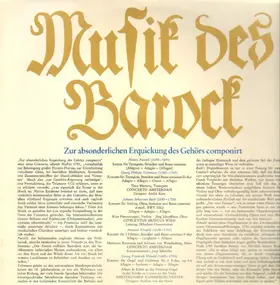 Various Artists - Musik des Barock, Zur absonderlichen Erquickung des Gehörs componirt