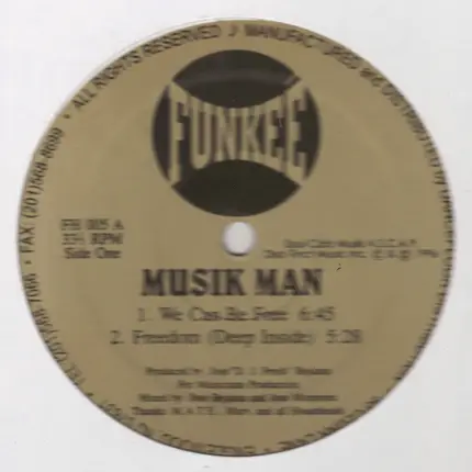 Musik Man - We Can Be Free EP