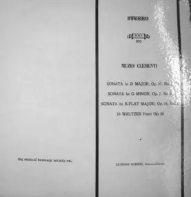 Muzio Clementi - Three Sonatas And Ten Waltzes