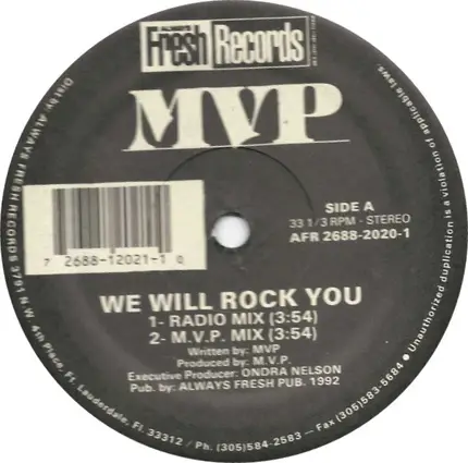 Mvp - We Will Rock You