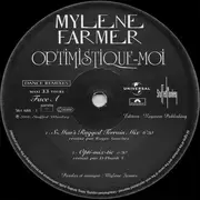 12inch Vinyl Single - Mylène Farmer - Optimistique-Moi (Dance Remixes)