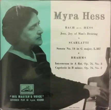 Myra Hess - Piano Recital