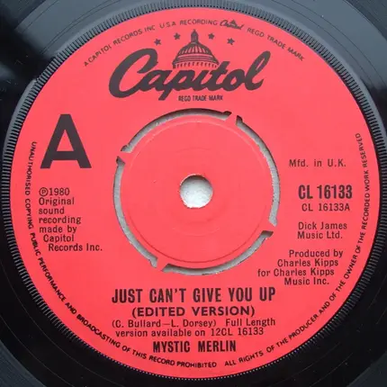 Mystic Merlin - Just Can't Give You Up