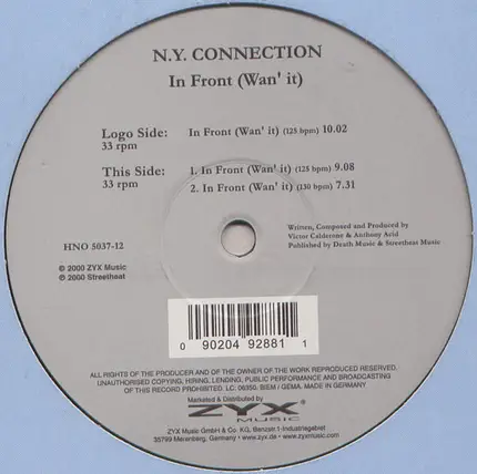 N.Y. Connection - In Front (Wan' It)