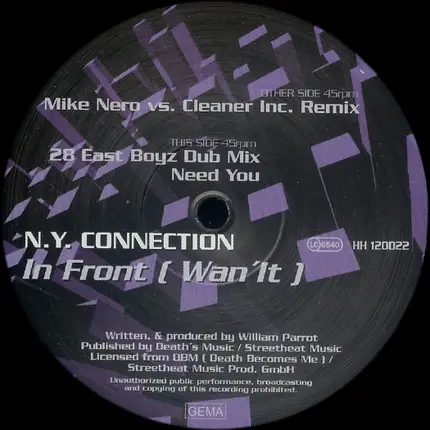 N.Y. Connection - In Front (Wan'it)
