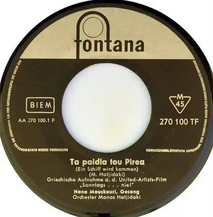 Nana Mouskouri - Τα Παιδιά Του Πειραιά / Η Προδοσία