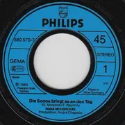 7inch Vinyl Single - Nana Mouskouri - Die Sonne Bringt Es An Den Tag
