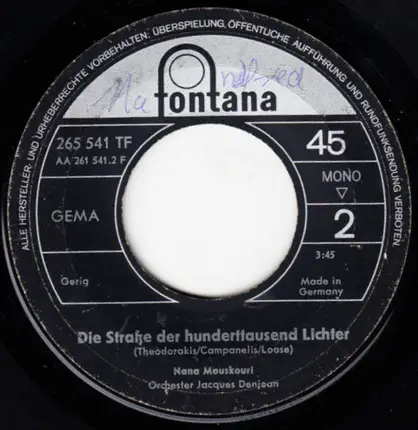 Nana Mouskouri - Johnny Tambour