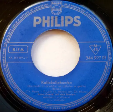 Nana Gualdi Mit Den Die Starlets - Rosalita / Kallakallabumba
