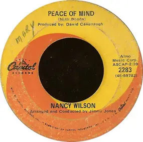 Nancy Wilson - Peace Of Mind / This Bitter Earth