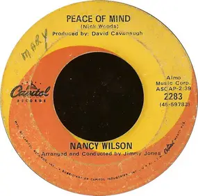 Nancy Wilson - Peace Of Mind / This Bitter Earth
