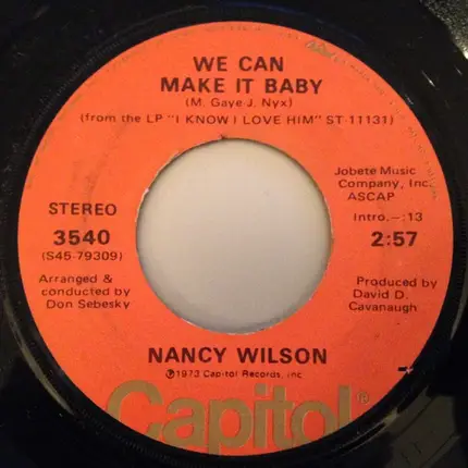 Nancy Wilson - Are We Losing Touch / We Can Make It Baby