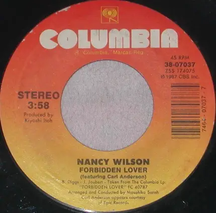 Nancy Wilson - Forbidden Lover