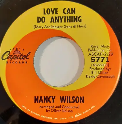 Nancy Wilson - I'll Make A Man of The Man / Love Can Do Anything