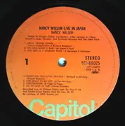 LP - Nancy Wilson - Live In Japan