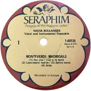 LP - Nadia Boulanger , Claudio Monteverdi - Madrigals