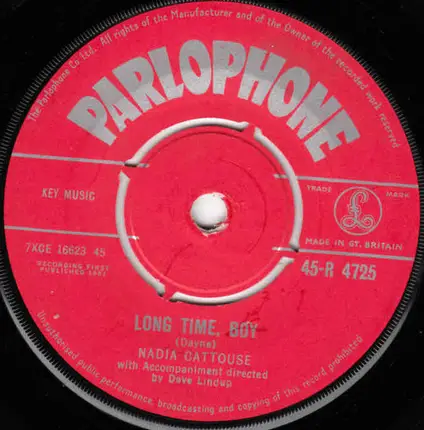 Nadia Cattouse - The Boy Without A Heart / Long Time, Boy