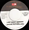 7inch Vinyl Single - Nadine Sutherland - Last Night Memory