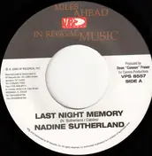 Nadine Sutherland - Last Night Memory