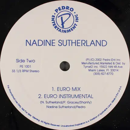 Nadine Sutherland - will you be there