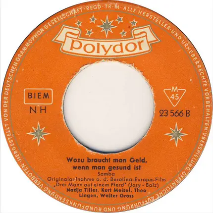 Nadja Tiller / Nadja Tiller , Kurt Meisel , Theo Lingen , Walter Gross - 1 : 0 Für Die Liebe