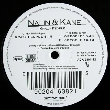 Nalin & Kane - Krazy People