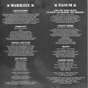7inch Vinyl Single - Nasum and Warhate - The Nasum / Warhate Campaign