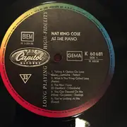 10'' - Nat King Cole - Nat King Cole At The Piano