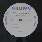 LP - Nat King Cole - Nat 'King' Cole Meets Lester Young - Mono