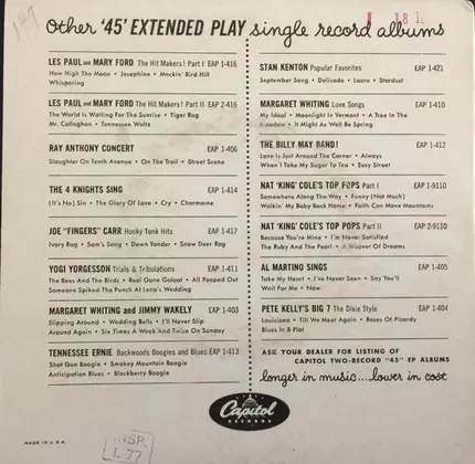 Nat King Cole - Nat "King" Cole's Top Pops Part 2