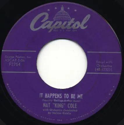 Nat King Cole - Alone Too Long / It Happens To Be Me