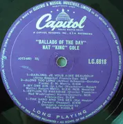 10'' - Nat King Cole - Ballads Of The Day