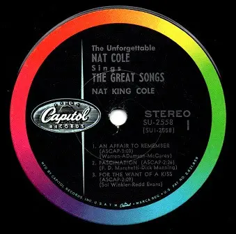 Nat King Cole - The Unforgettable Nat King Cole Sings The Great Songs!