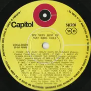 LP - Nat King Cole - The Very Best Of Nat King Cole
