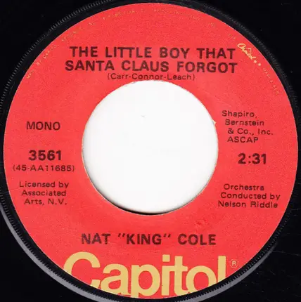 Nat King Cole - The Christmas Song (Merry Christmas To You) / The Little Boy That Santa Claus Forgot