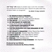 CD - Nat King Cole - To Whom It May Concern