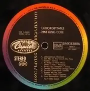 LP - Nat King Cole - Unforgettable Nat King Cole