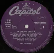 LP - Nat King Cole - 20 Golden Greats