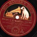 Schellack - Nat Shilkret And The Victor Orchestra - I'm The Medicine Man For The Blues / Wouldn't It Be Wonderful