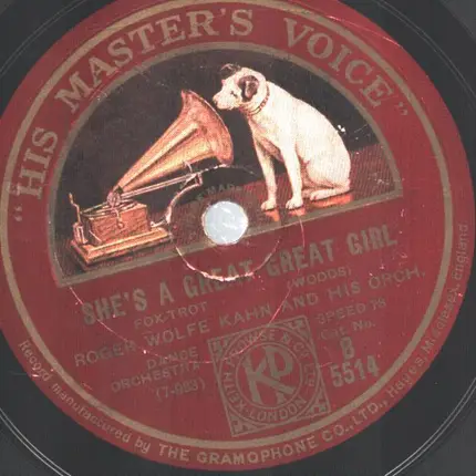 Nat Shilkret And The Victor Orchestra - She's A Great Great Girl / Fascinatin' Vamp