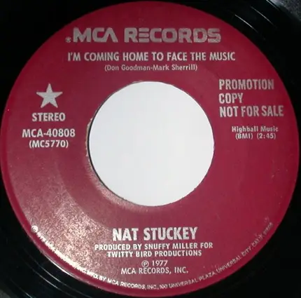 Nat Stuckey - I'm Coming Home To Face The Music
