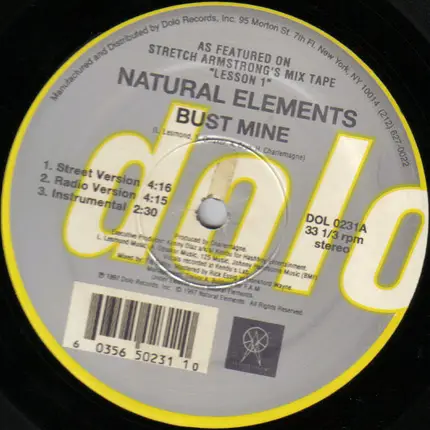 Natural Elements - Bust Mine / Paper Chase