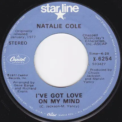 Natalie Cole - I've Got Love On My Mind