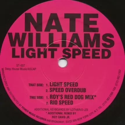 Nate Williams - Light Speed